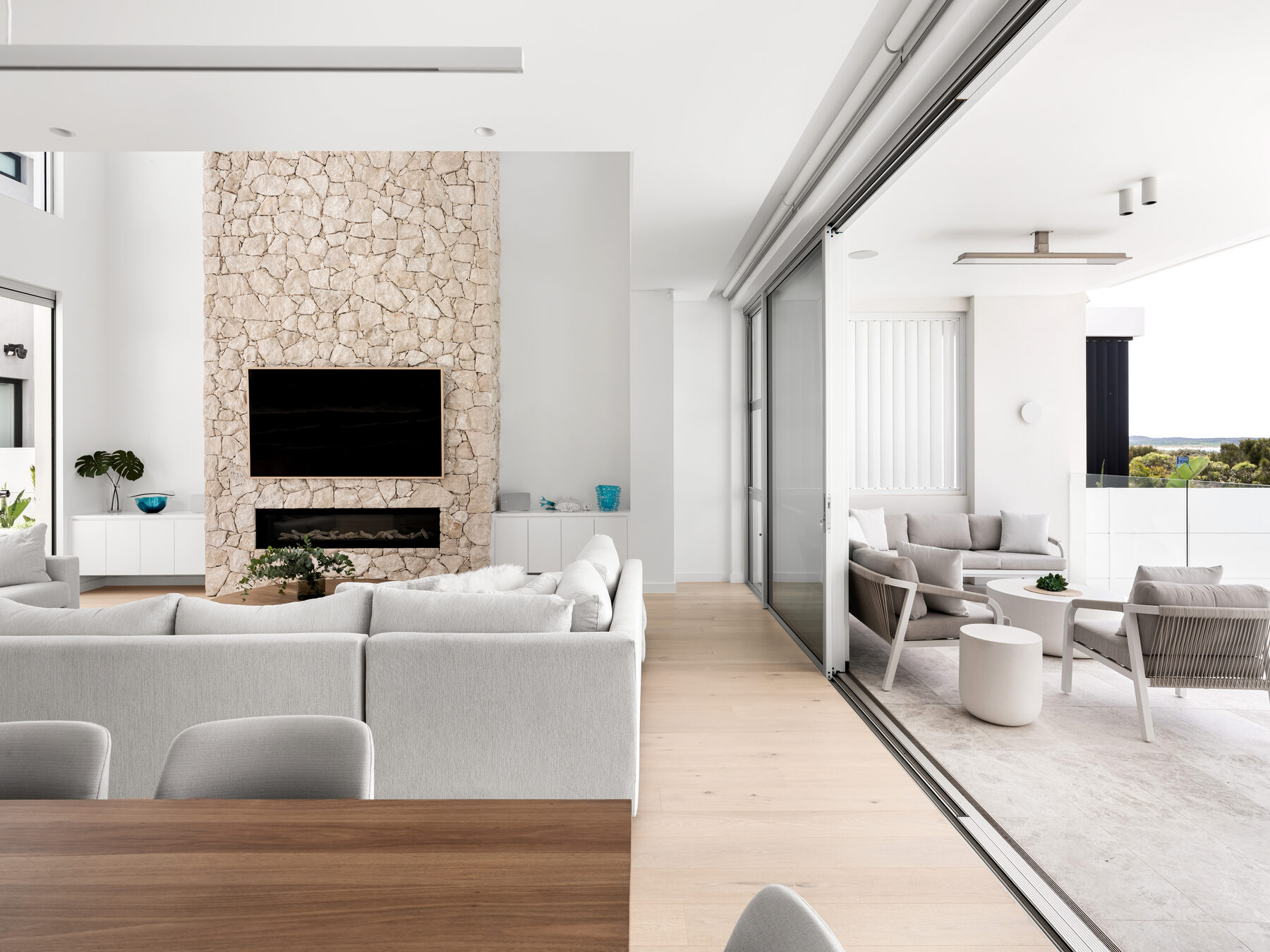 Living room with ocean outlook